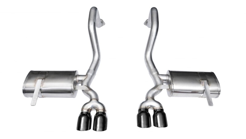 Chevrolet Corvette Performance Exhaust - Rear - CORSA Performance - Xtreme Axle-Back with Black Tips - Black - `97-`04